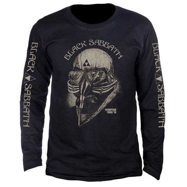 Camiseta Manga Longa Black Sabbath European Tour 78