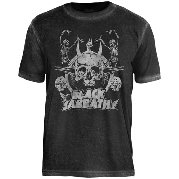 Camiseta Especial Black Sabbath Dancing Skeletons