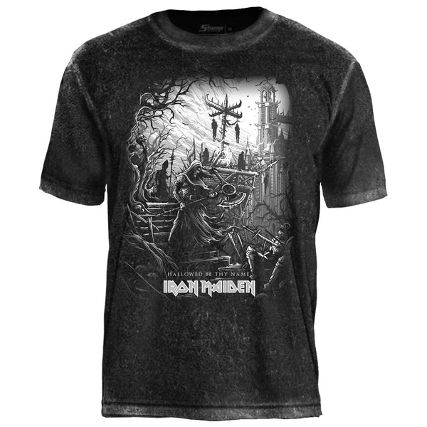 Camiseta Especial Iron Maiden Hallowed Be Thy Name