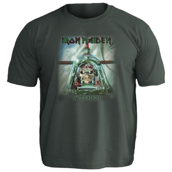 Camiseta Plus Size Iron Maiden Aces High