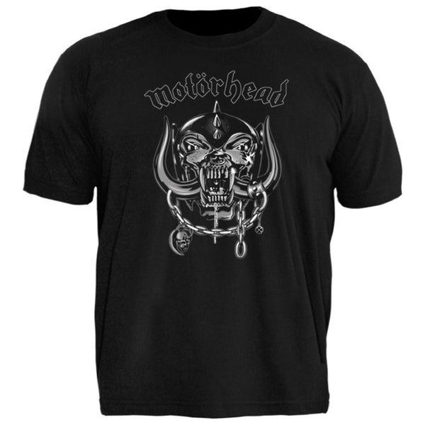 Camiseta Plus Size Camiseta Motorhead Logo Snaggletooth