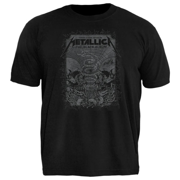 Camiseta Plus Size Metallica Black Album Event Poster