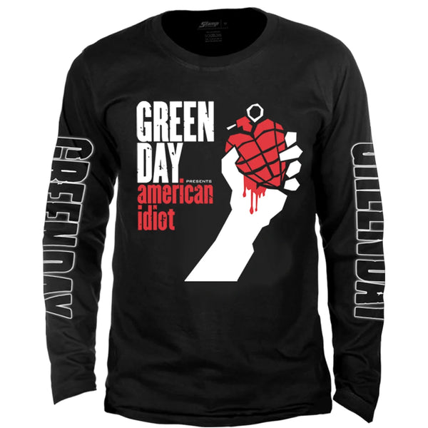 Camiseta Manga Longa Green Day American Idiot