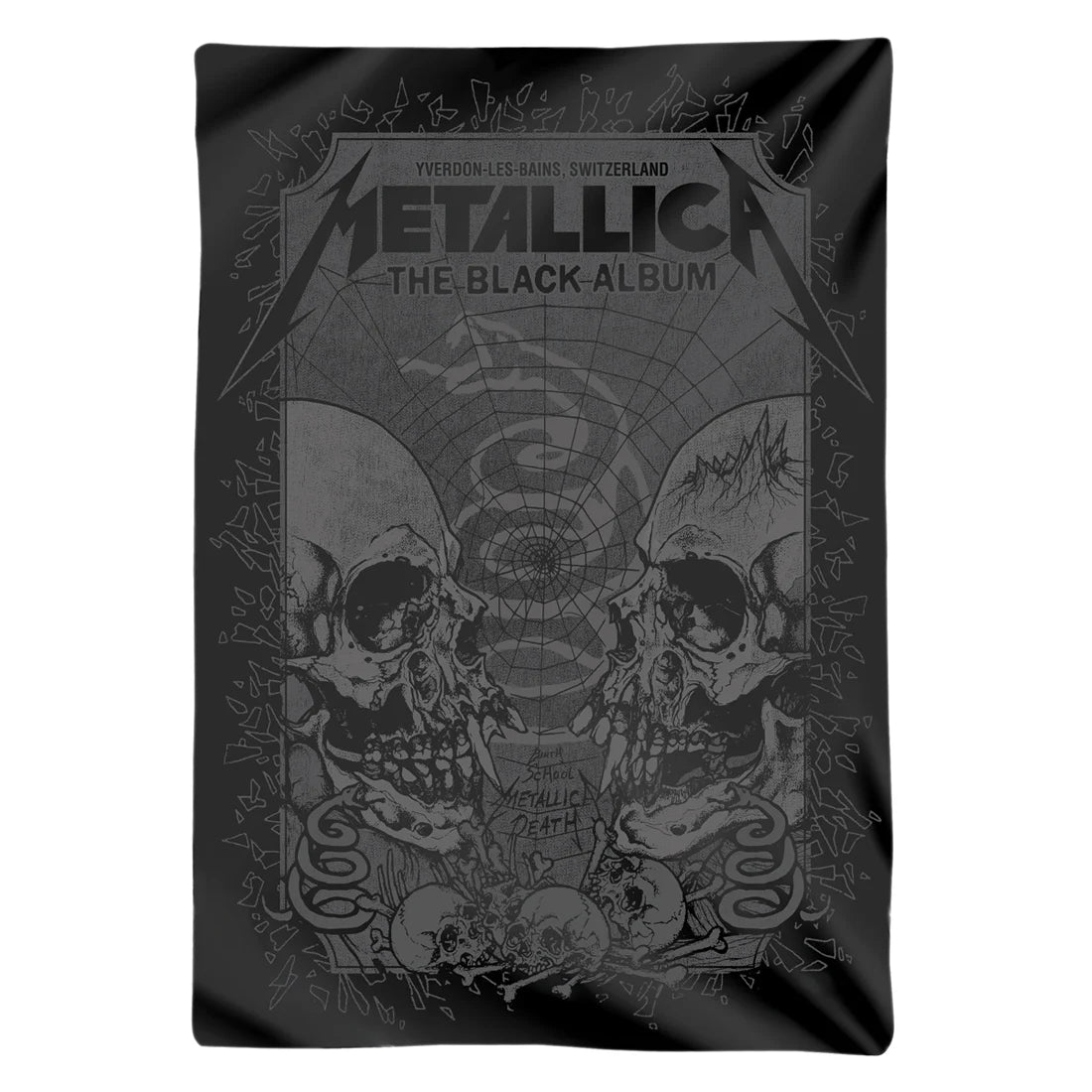 Bandeira Metallica Black Album Event Poster