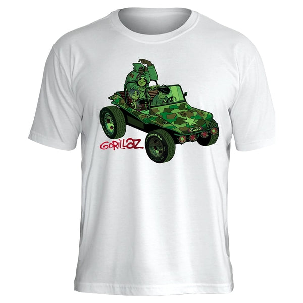 Camiseta Gorillaz Group Green Geep