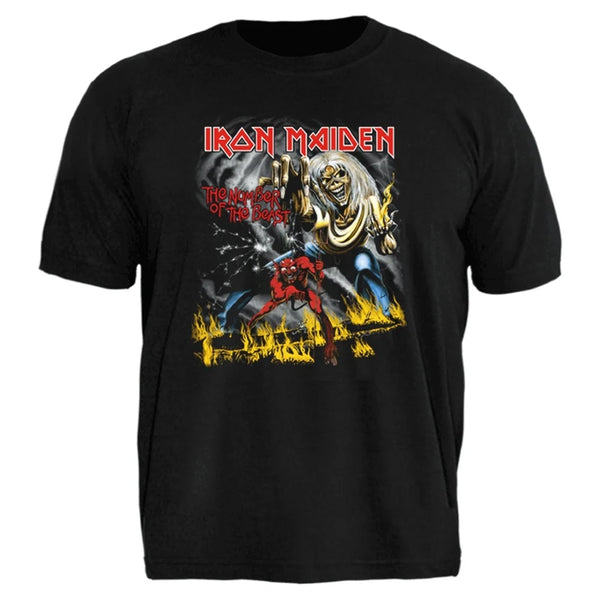 Camiseta Plus Size Iron Maiden The Number Of The Beast