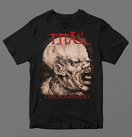 Camiseta -Titãs - Cabeça de Dinossauro