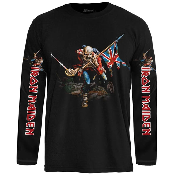 Camiseta Manga Longa Iron Maiden The Trooper