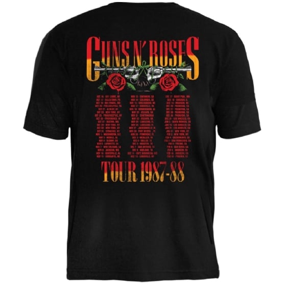 Camiseta Guns N' Roses Skull N' Roses