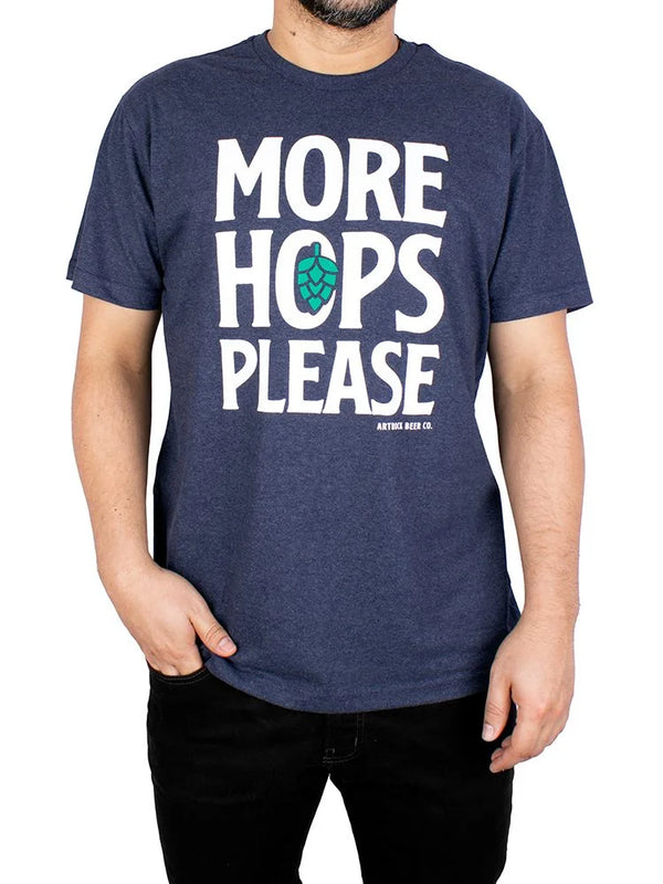 Camiseta Cerveja Mais Lúpulo Marinho Indigo