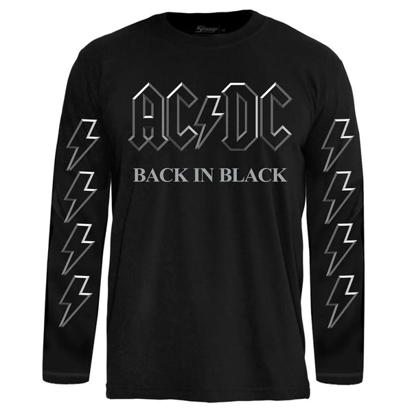 Camiseta Manga Longa AC/DC Back In Black